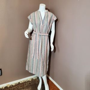 NWT JONES NY linen blend midi dress size S